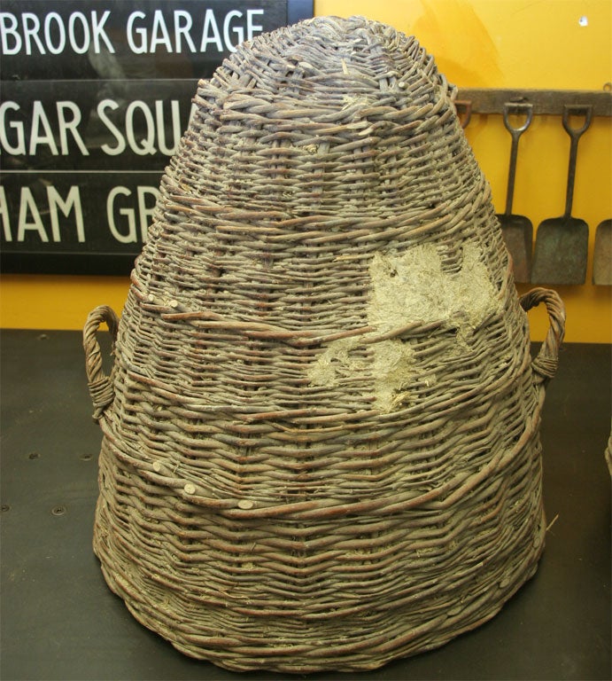 Mid-20th Century Pair of Hungarian Bee Skeps